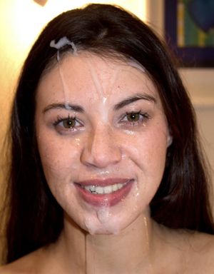 The straight-ahead post-cumshot look in the camera is the height of sexy