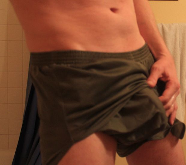 Me and my big bulge in my running shorts