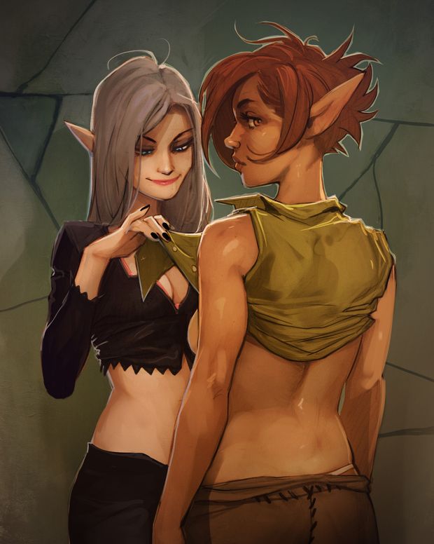 Having a pushy lesbian friend.