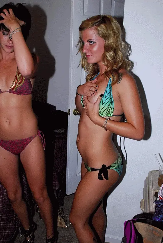 Licking Her Tit