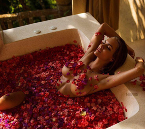 Flower-filled bath