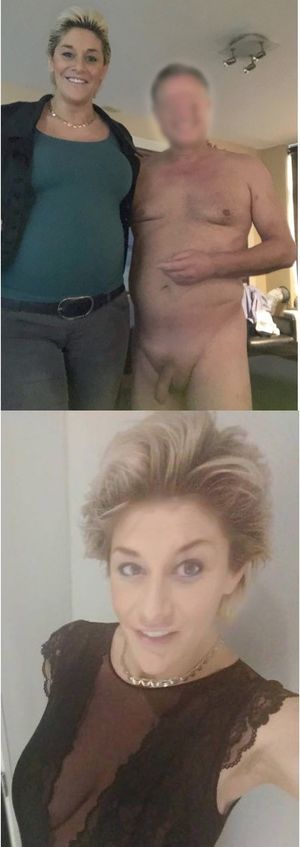 my openminded and beautiful neighbor in CFNM and in see-through (scroll down on photo). 71b