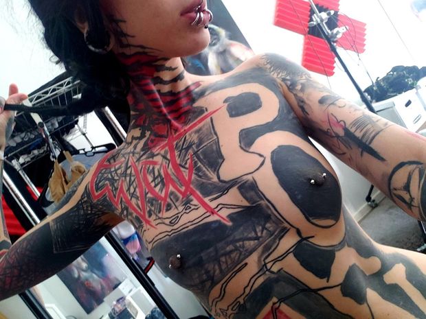 sexy tattooed emo