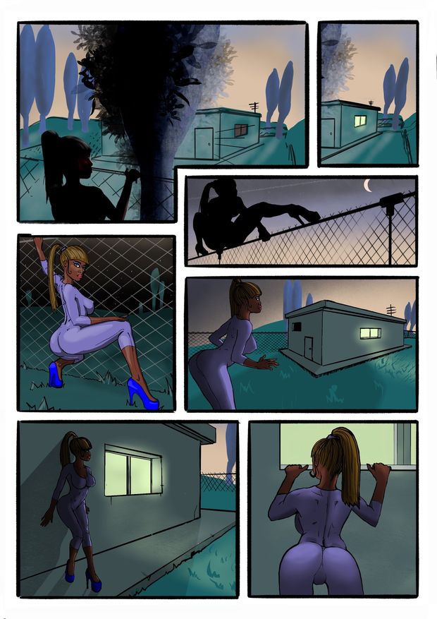 A strange sexy spy is looking for something in that house...