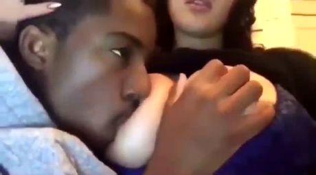 sucking on some titties