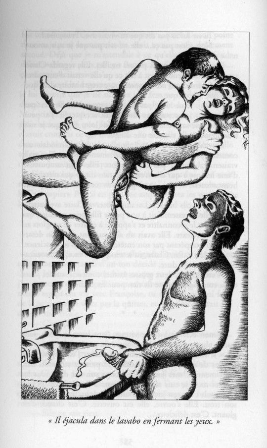 "Il ejacula dans le lavabo en fermant les yeux," by Nicole Claveloux