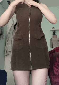 Unzipped Her Big Tits From Dress