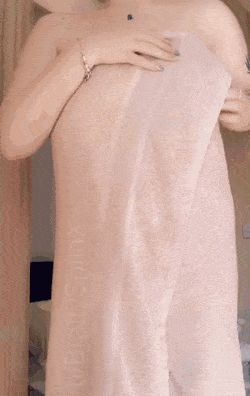 Tattooed Lady Removing Towel