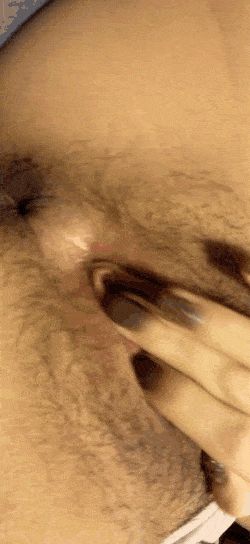 Fingering Hairy Cunt And Showing Titties