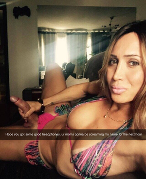 how she got your # who knows? & she was right, all night mom cried ANA! she always left your mom's cum-crusted panties at your door after