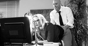 She can take phone calls and my cock at the same time. I think I'll promote her.