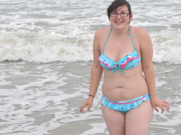 Chubby beach nerd