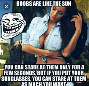 boobs are like the sun