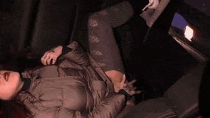 Masturbating Squirting Out The Car Window