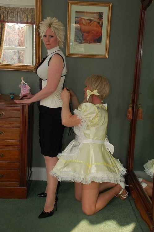 Girly husband taking care of his wife