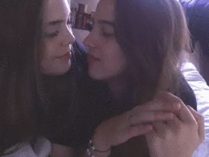 Lesbian kiss