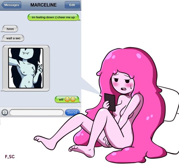 Princess bubblegum and marceline sexting