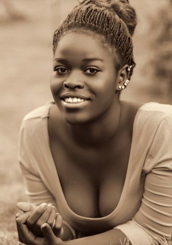 ebony cleavage