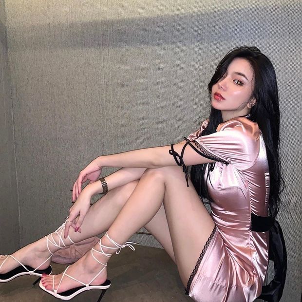 Rip that dress and just leave her heels as I fuck her silly