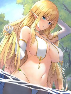 Bathing Elf by Anza Tomo