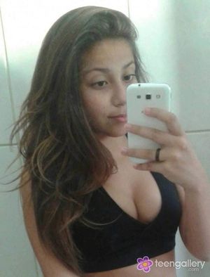 Cute Teenager Making a Selfie