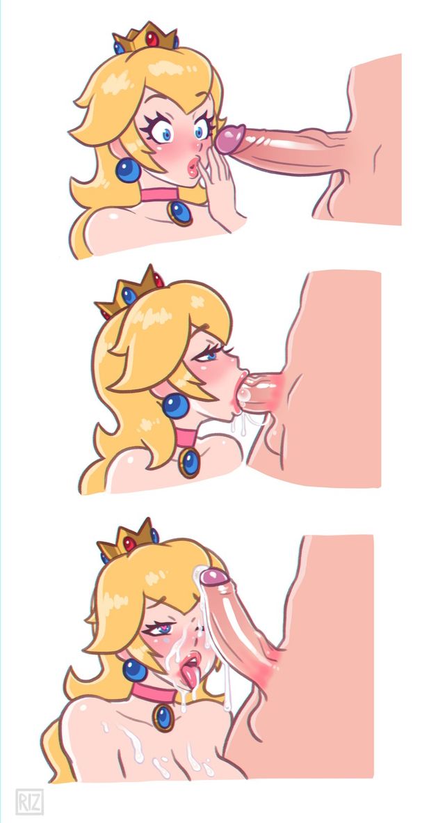 princess peach (mario) drawn by rizdraws