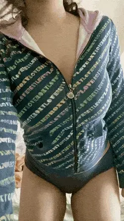 Pulling Her Nice Boobs From Her Hoodie