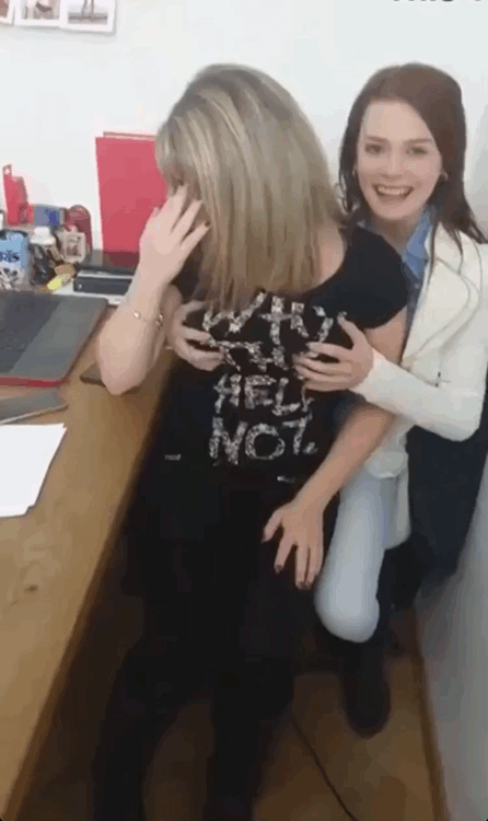 Coworkers play around while strict boss is out
