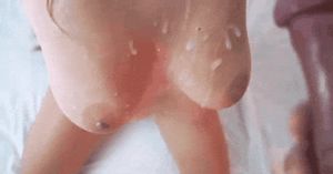Cumming on a pair of tits
