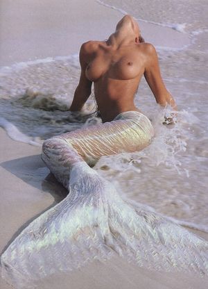 Hot mermaid with a perfect pair of tits