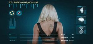 A bimbo lady in development