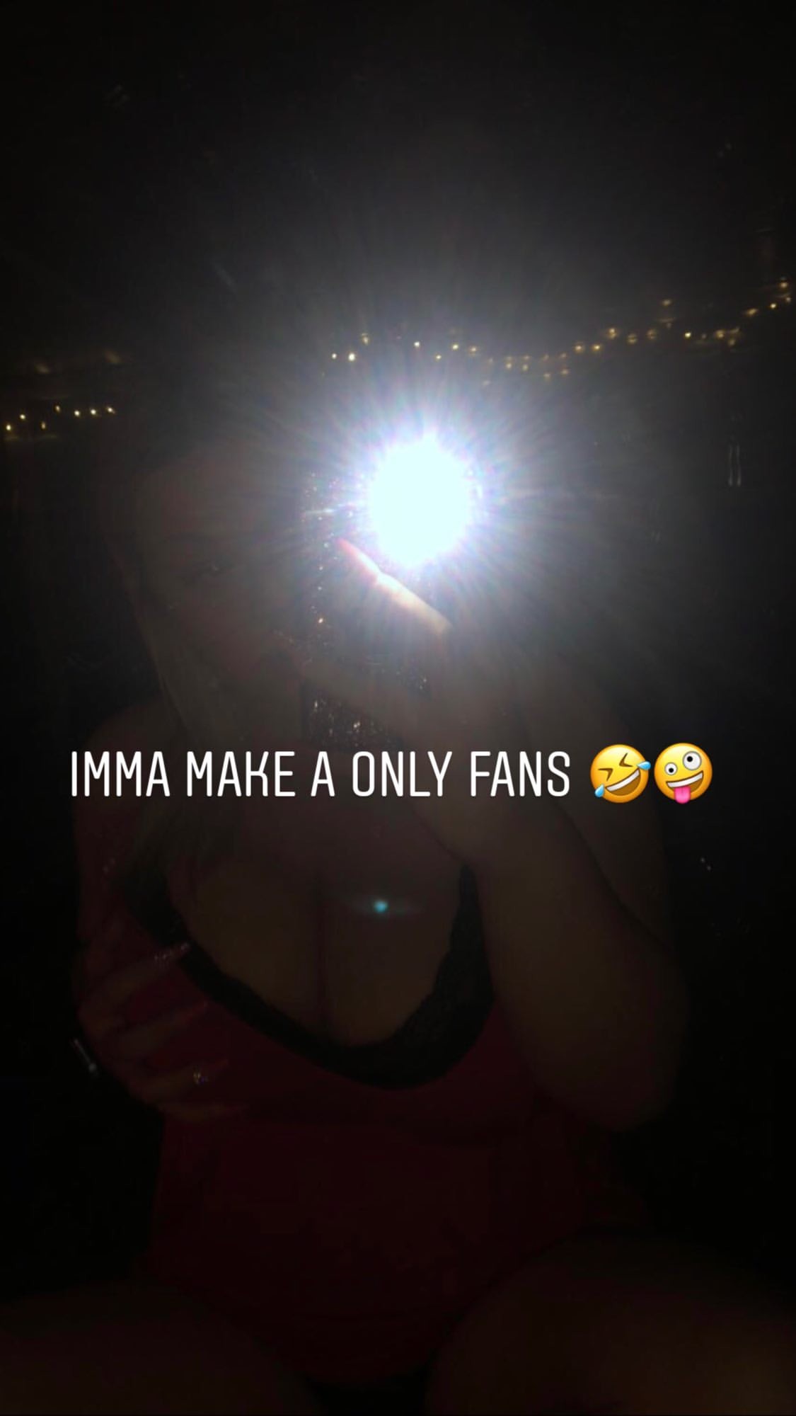 My friend in her bra