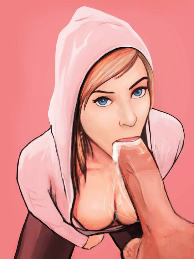 Spider-Gwen blowjob