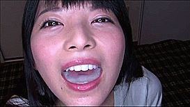 beautiful asian cum swallow