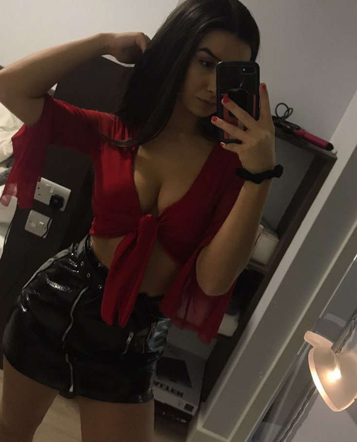 Busty slut in latex