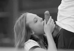 kneeling BJ