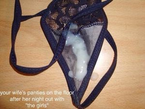 just think ..if there is that much in my panties..how much did he shoot that's left to leak out