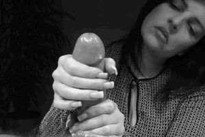 Is she mind controlling his cock?