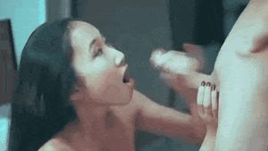 asian cutie drains it all