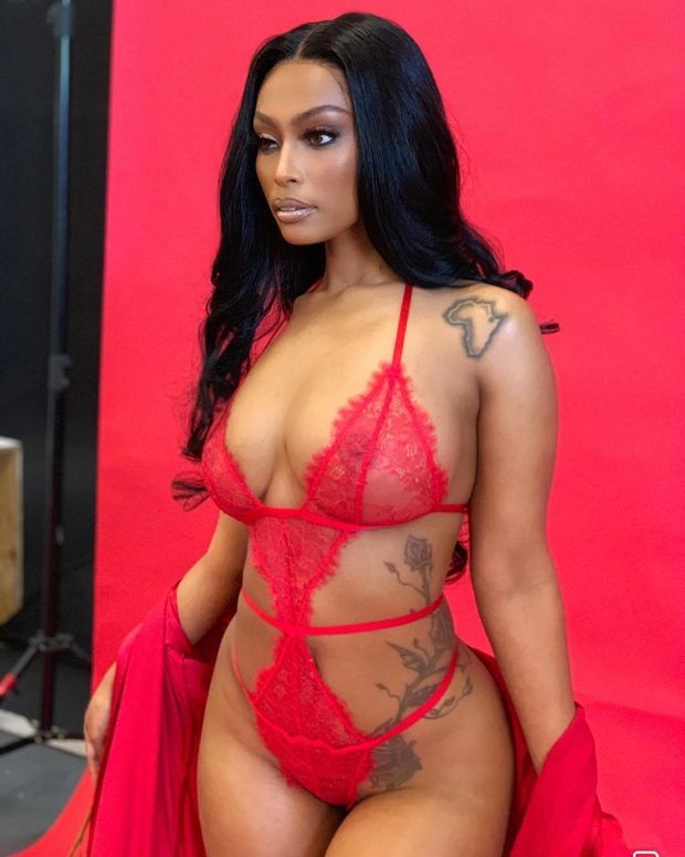 Selamawit Shiferaw in lingerie