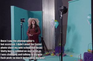 Husband Learns The Perks Of Taking His Wife To An Easter Photoshoot, The Slutty Assistant.