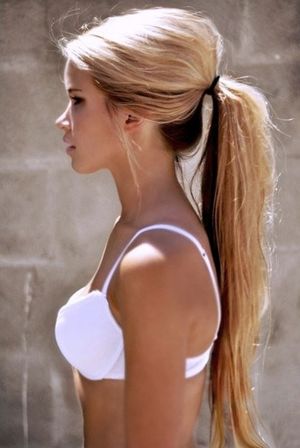 Beautiful ponytail