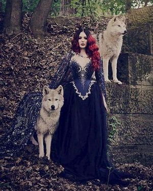 Enchantress with her familiars