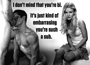 She wishes she was with a dominant man