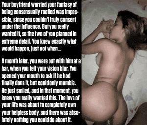 You lie unable to move, dimly aware that the man you trust with your very life is splitting you open with his cock.