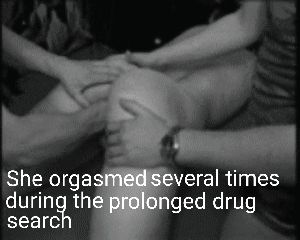 Prison guards regularly body search the more attractive female inmates