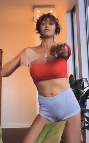 Jackie Cruz dancing cameltoe flash