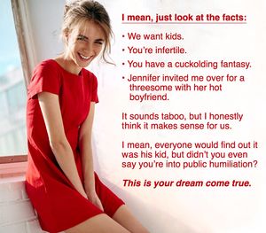 This cuckold fantasy has gone too far.