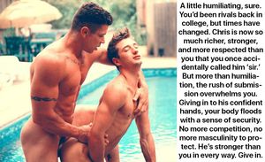 There you go man, just breathe deeply and try to relax. It feels good when you stop resisting.