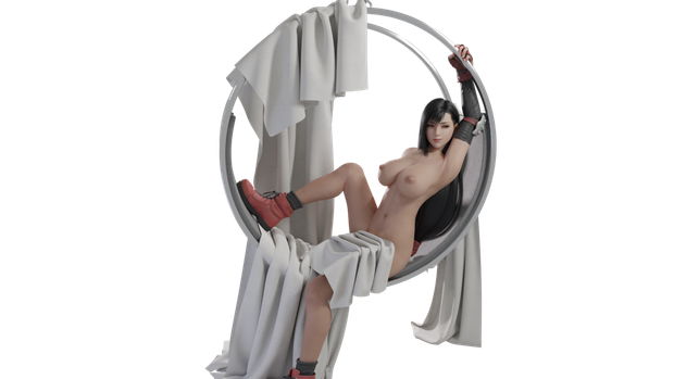 Tifa sexy pose made in Blender - See my other creation Twitter: Jul3D_NSFW